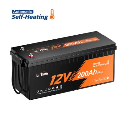 Litime 12V 200Ah Plus Self-Heating LiFePO4