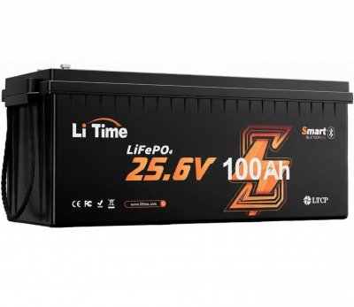LiTime 24V 100Ah LiFePO4 Lithium Battery