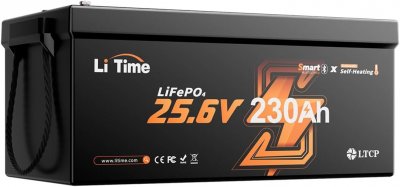 LiTime 24V 230Ah Smart Self-Heating LiFePO4 Battery