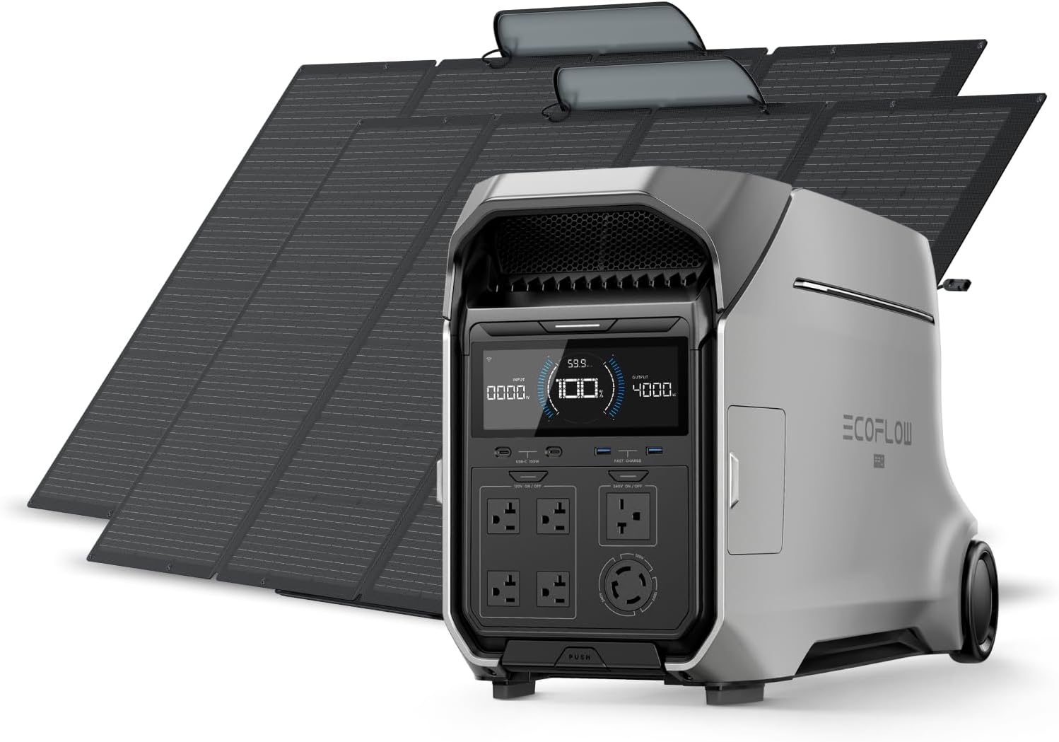 EcoFlow DELTA Pro 3 + 2×400W Solar Kit
