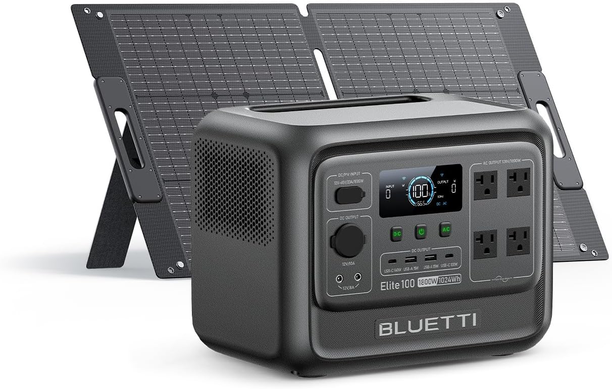 Bluetti Elite 100 V2 + 100W Solar Kit